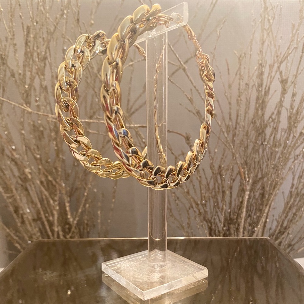 Big Chainlink Hoops✨✨ - Picture 4 of 4